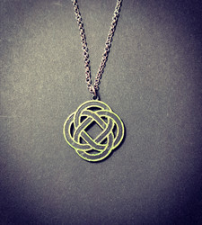 Green celt symbol necklace