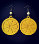 Big lemon earrings