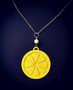 Big lemon necklace