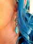 Bohemian earrings - sky blue