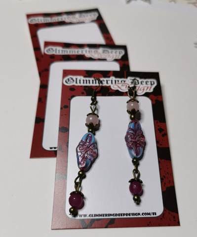Bohemian earrings - lilac
