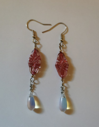 Bohemian earrings - pink