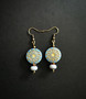 Blue flower earrings
