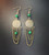 Viking earrings with green shell beads