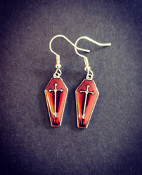 Coffin earrings