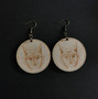 Northern animal jewelry series lynx earrings