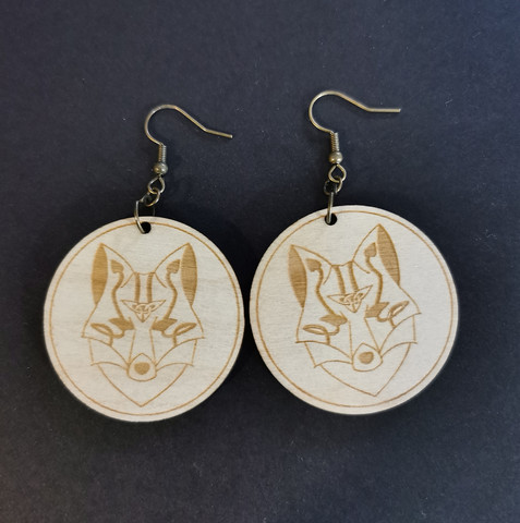 Northern animal jewelry series fox earrings