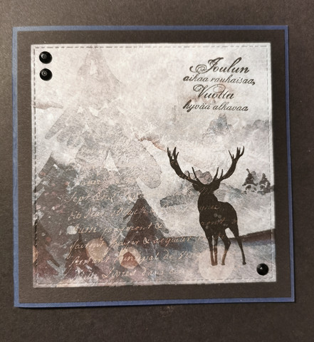 Deer Christmas card