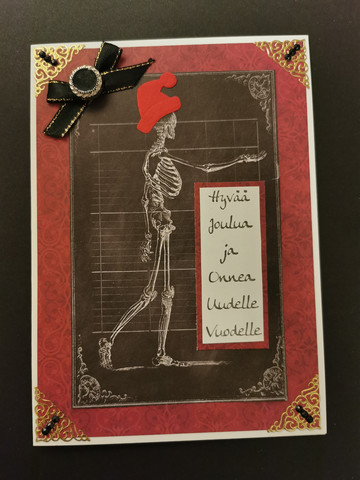 Skeleton Christmas card