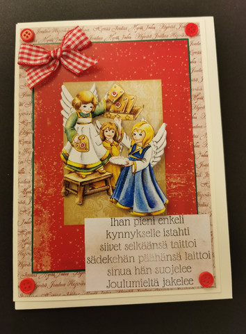 Christmas card angels
