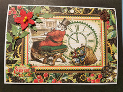 Christmas Card Steampunk santa