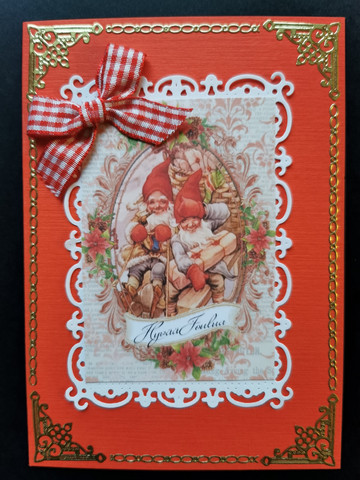 Elves Christmas card