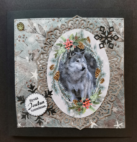 Wolf Christmas card