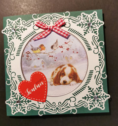 Dog christmas card