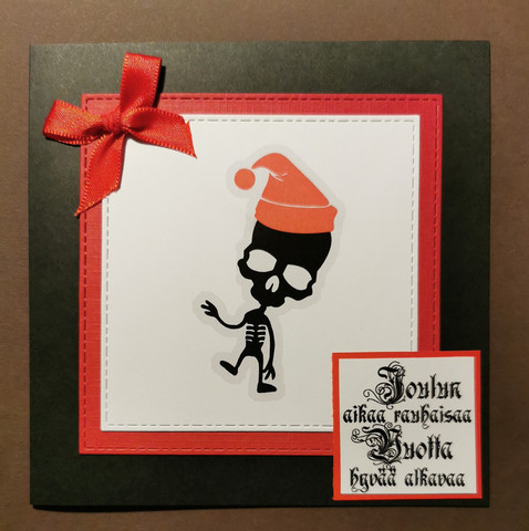 Skeleton Christmas card