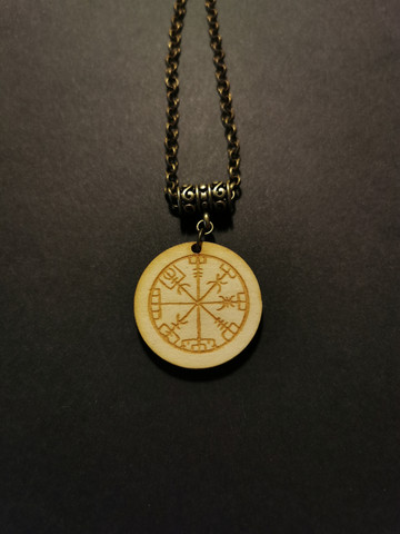 Viikinkikaulakoru Vegvisir - Glimmering Deep Design