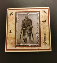 Viking warrior card 