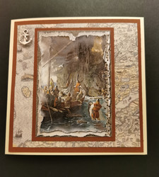 Viking ship card