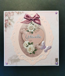 Roses for a friend card