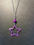 Violet star necklace