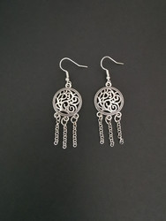 Shield viking earrings