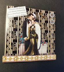 Art deco wedding card