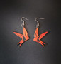 Red Lucky bird earrings