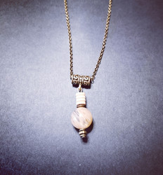 Stone bead necklace