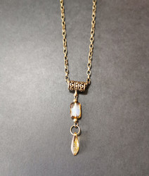 Medieval necklace with drop