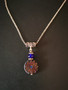 Black and blue flower necklace