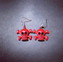 Red Skull earrings