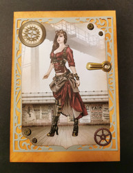 Steampunk kortti tyttö