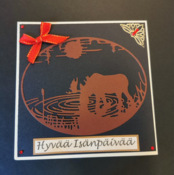 Isänpäiväkortti hirvi