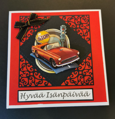 Father's day card automobile