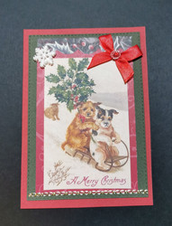 Dogs Christmas card