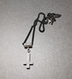 Black inverted cross necklace