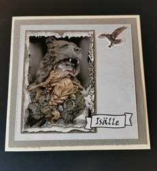Viking warrior father's day card