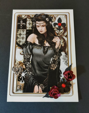 Gothic woman card