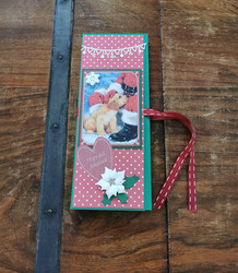 Dog Christmas chocolate bar card