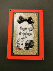 Skull Christmas card