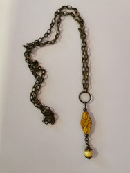 Bohemian necklace yellow