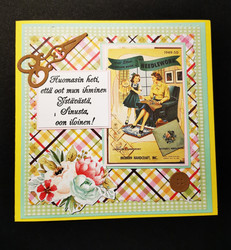 Valentine's card sewing