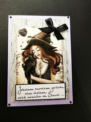 Witch friends card