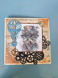 Kortti steampunk koira