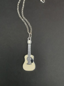 Guitar necklace - Glimmering Deep Design