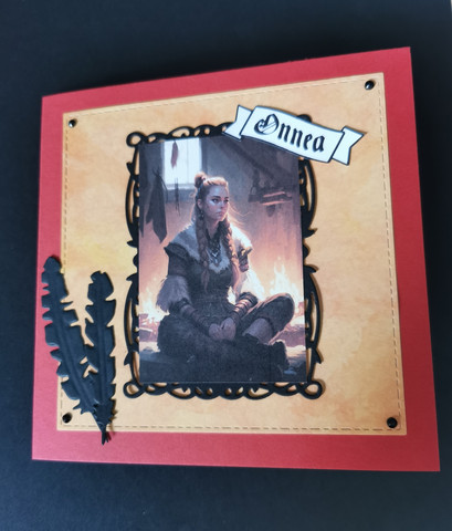 Viking woman card