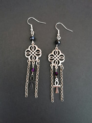 Earrings with ankh
