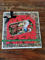 Christmas Card Steampunk santa