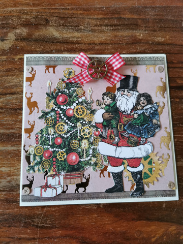 Christmas Card Steampunk santa