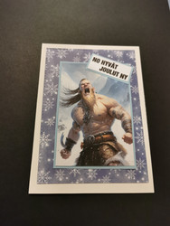 Viking warrior christmas card